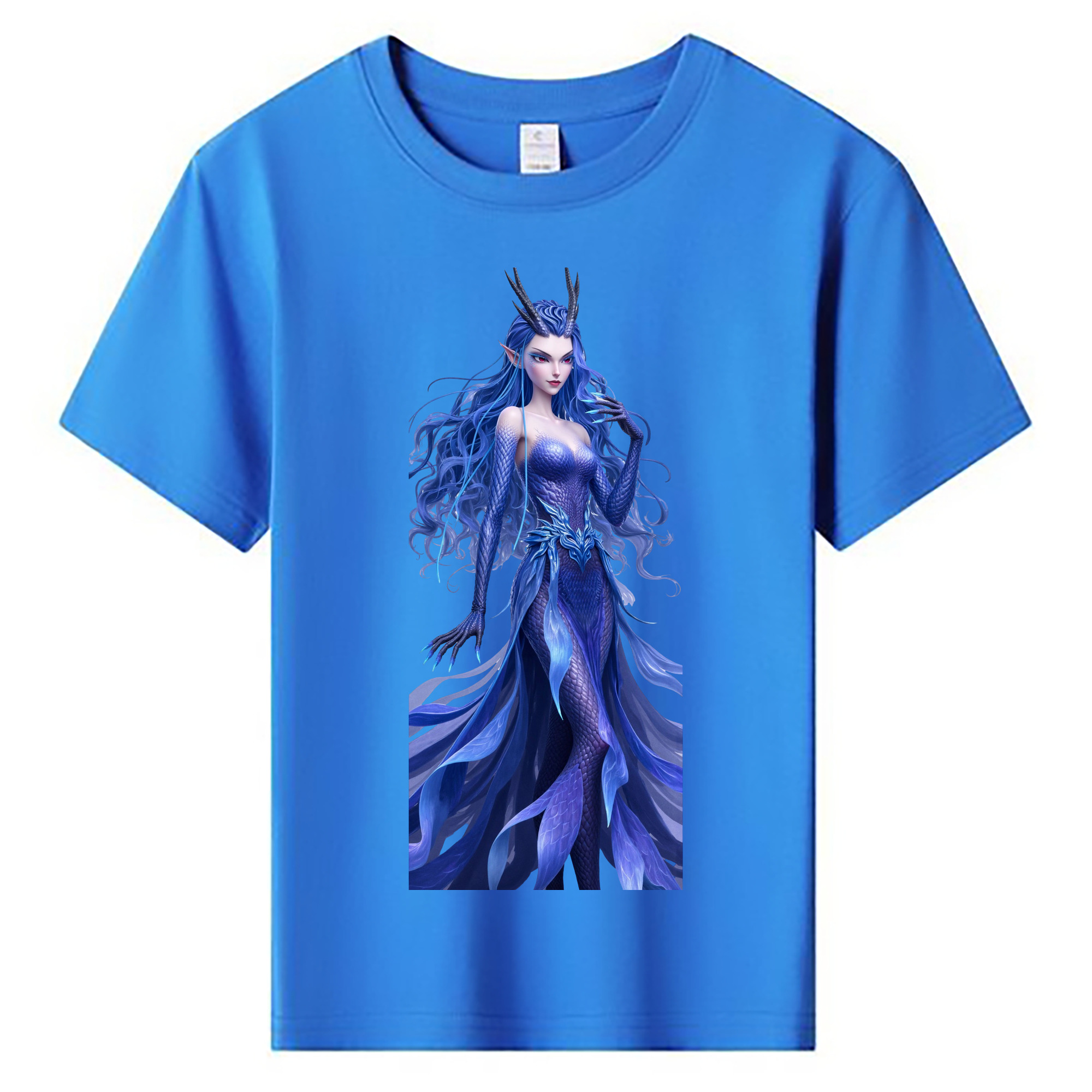 （画像用） Ne Zha 2 ナタ 魔童の大暴れ 綿100％キッズTシャツ（フロントプリント）